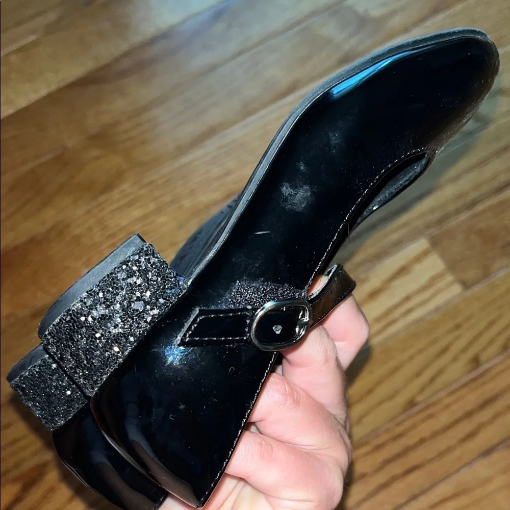 Wonder Nation Shiny Black Mary Jane Shoes